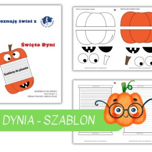 Dzień Dyni -  szablony do kreatywnego pisania (liniatury)