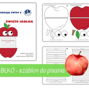 Święto Jabłka - szablony do kreatywnego pisania