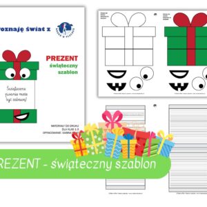 PREZENT- świąteczny szablon do kreatywnego pisania