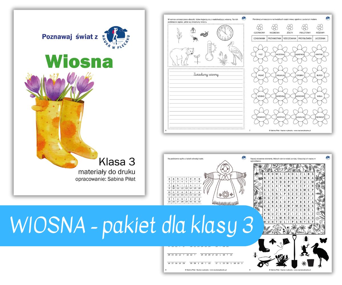 Wiosna - materiały edukacyjne dla klasy 3