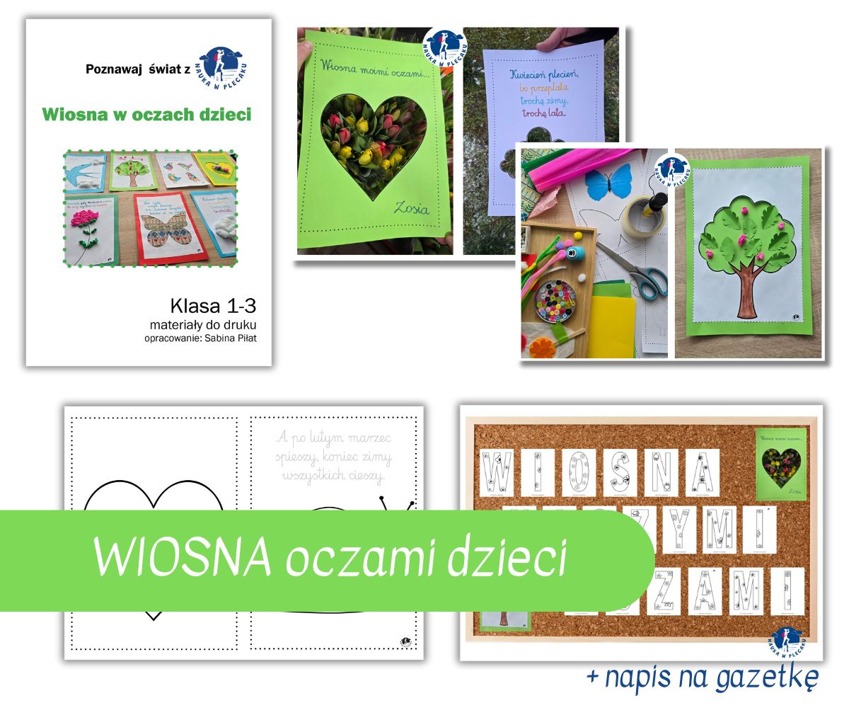 Wiosna oczami dzieci - kreatywne szablony