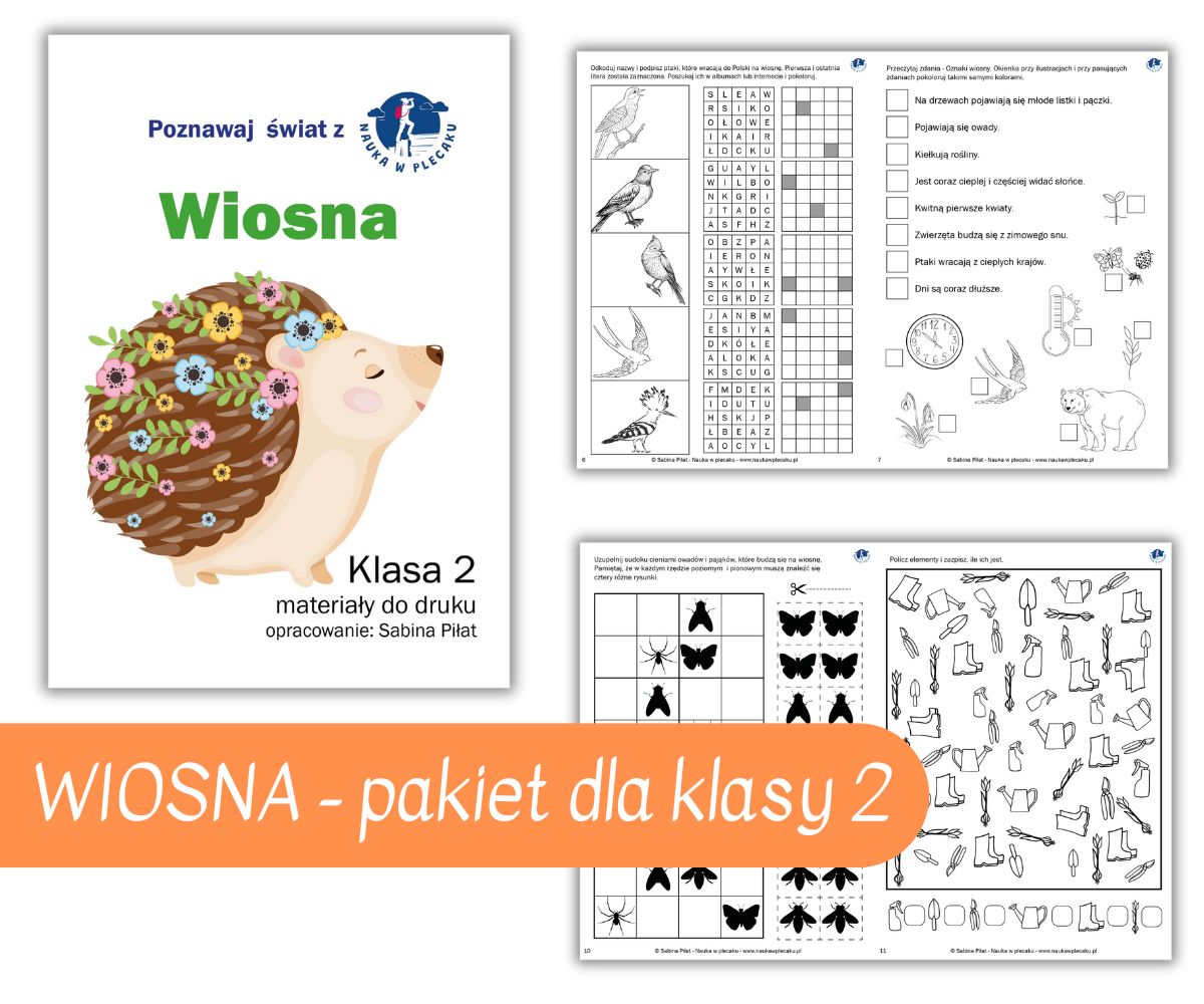 Wiosna - materiały edukacyjne dla klasy 2
