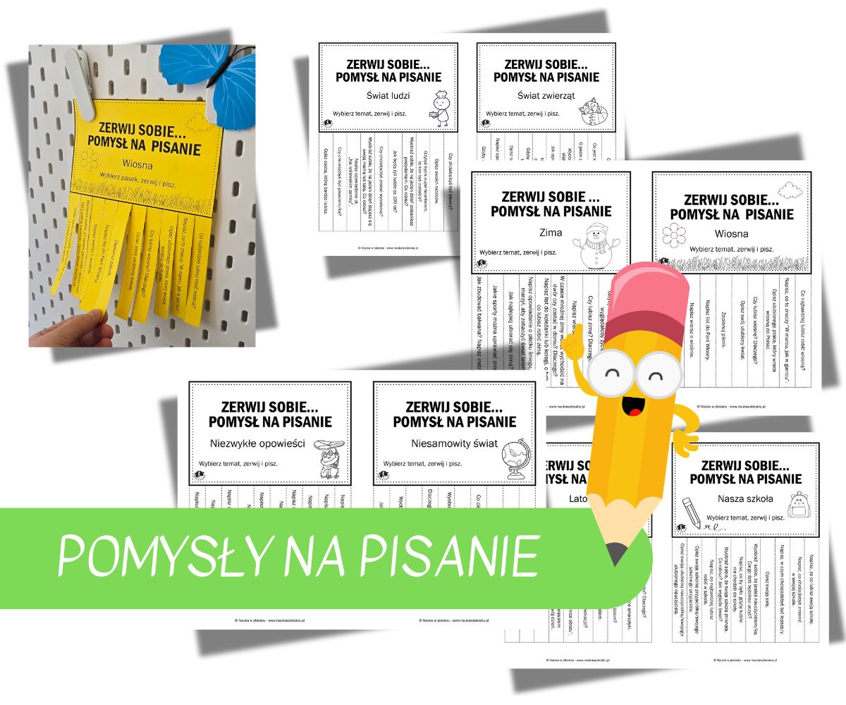 Pomysły na pisanie - materiały dydaktyczne do druku