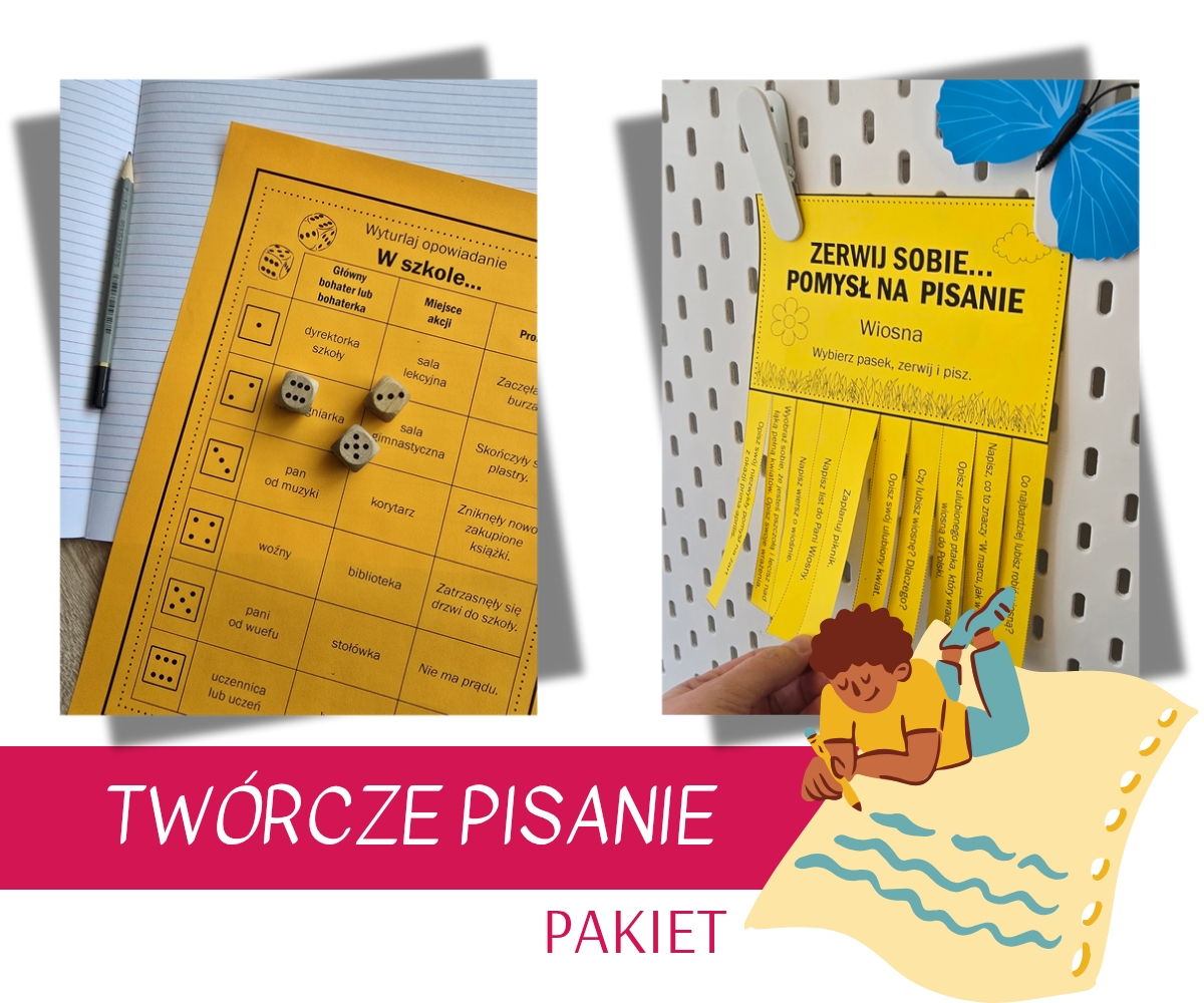 Twórcze pisanie - pakiet materiałów dydaktycznych do druku
