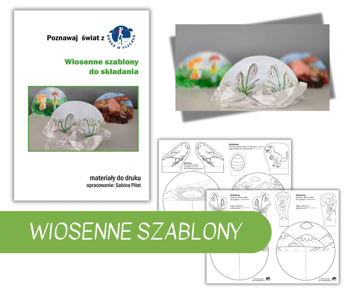 Wiosenne makiety do druku - klasy 1-3, zerówki