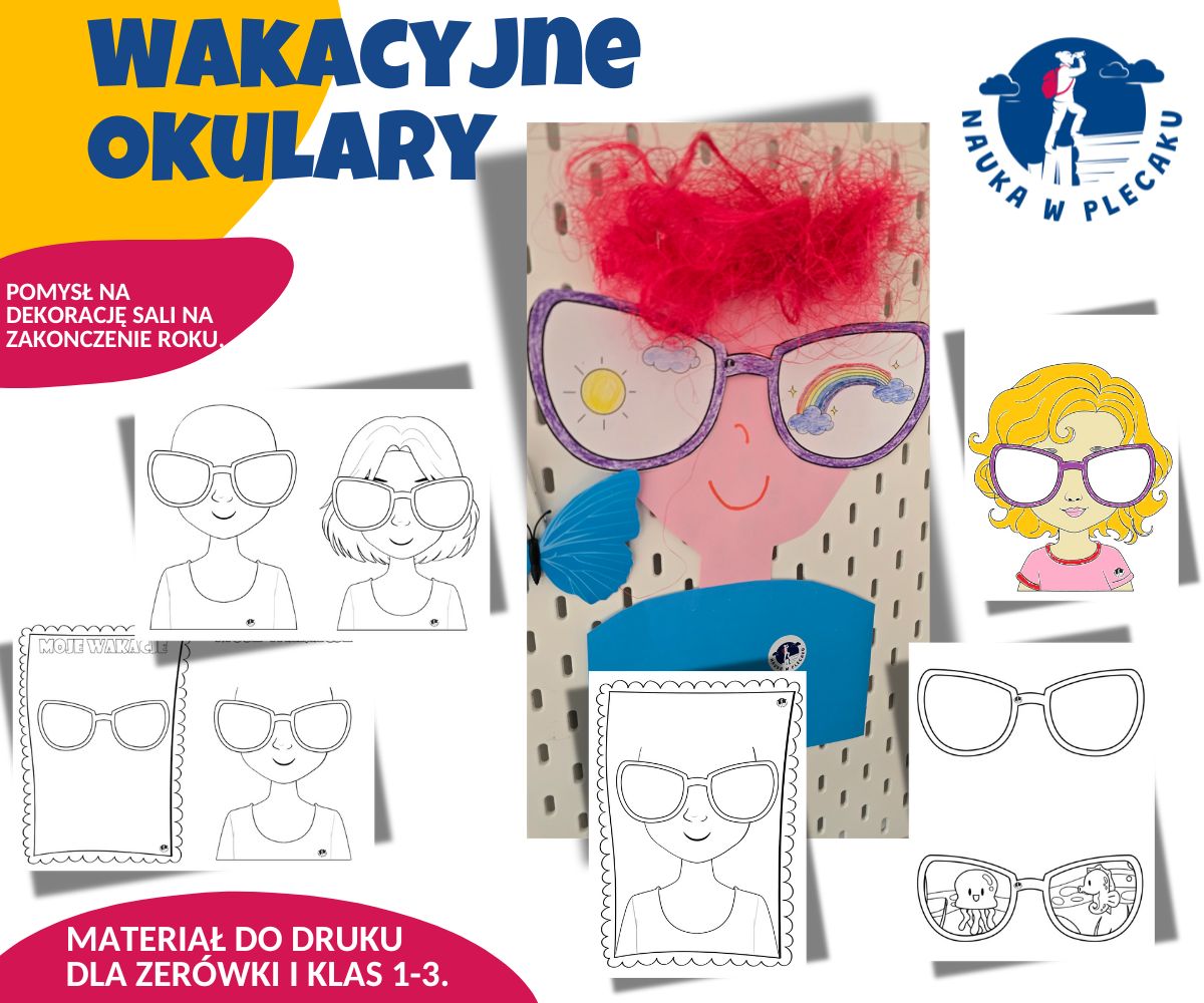 Moje wakacje - szablony kreatywne