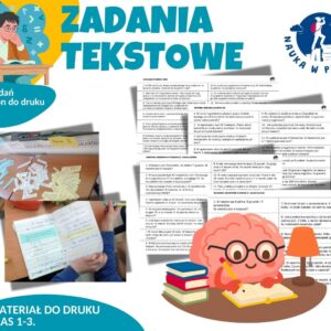 Zadania tekstowe dla klas 1-3 - materiały do druku