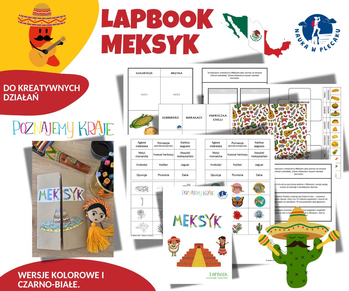 Poznajemy kraje - Meksyk - Lapbook